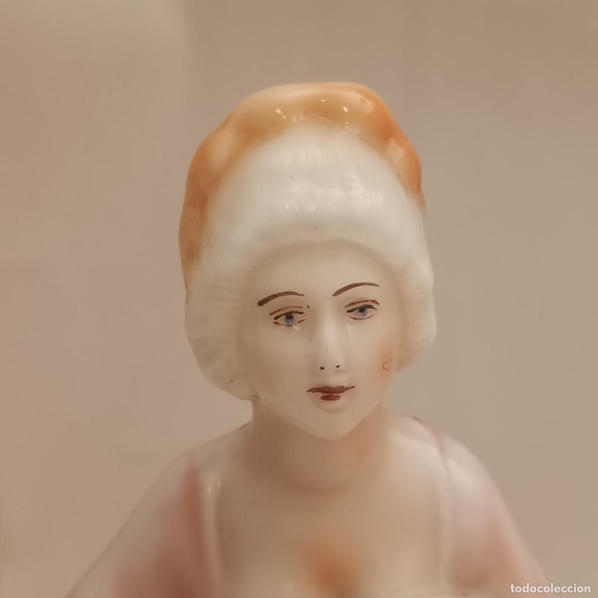 Antig&uuml;edades: ANTIGUA FIGURA- L&Aacute;MPARA EN OPALINA - Foto 22