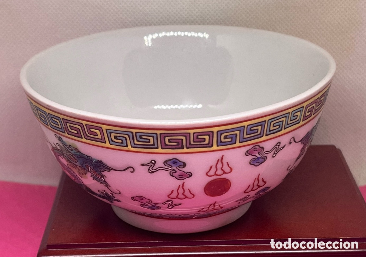 Antig&uuml;edades: CUENCO PORCELANA CHINA CON DRAGON - Foto 2