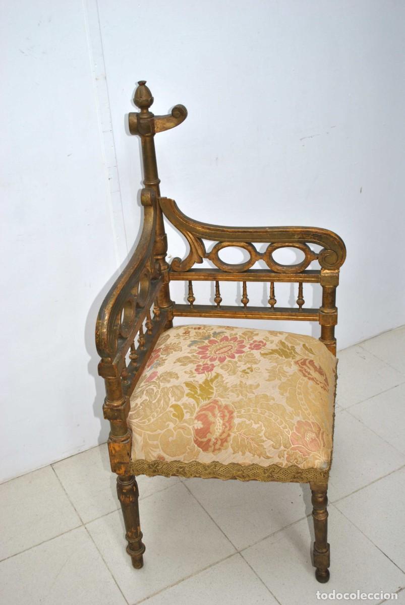 Antig&uuml;edades: SILLA ESQUINERA ESTILO G&Oacute;TICO - Foto 5