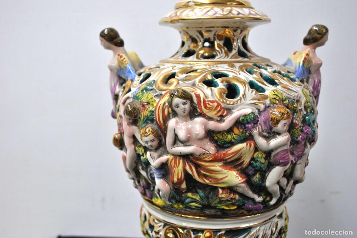 Antig&uuml;edades: GRAN JARR&Oacute;N CAPODIMONTE - Foto 3