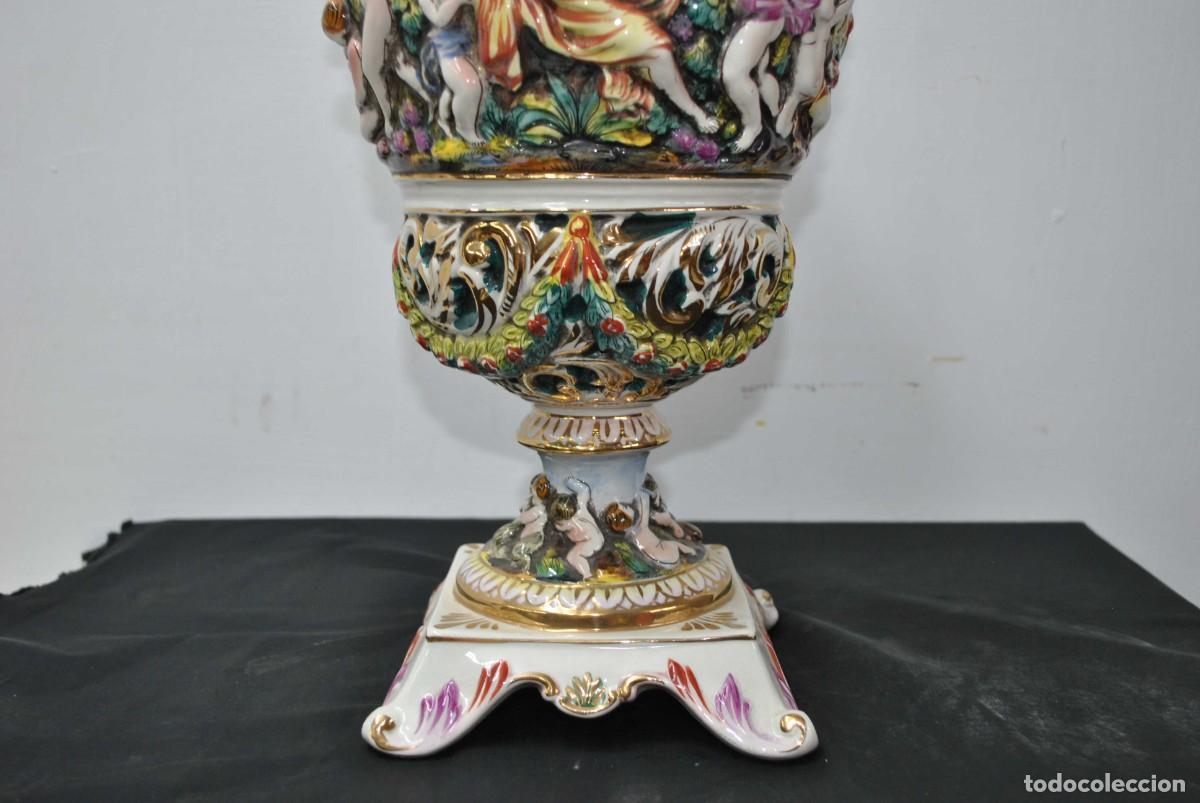 Antig&uuml;edades: GRAN JARR&Oacute;N CAPODIMONTE - Foto 4