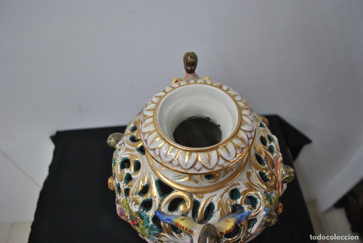 Antig&uuml;edades: GRAN JARR&Oacute;N CAPODIMONTE - Foto 8