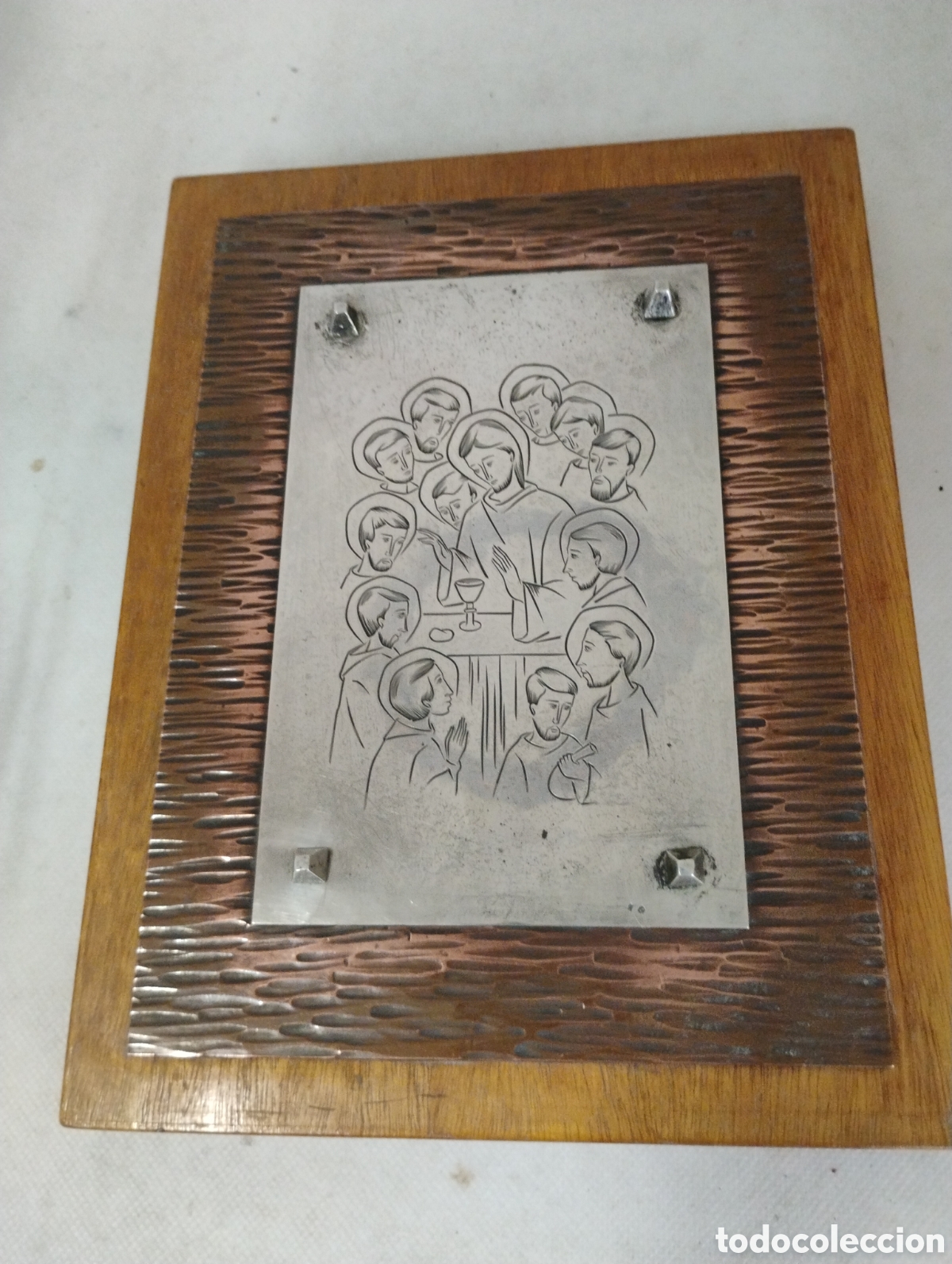 Antig&uuml;edades: Placa de Plata Santa Cena - Foto 1