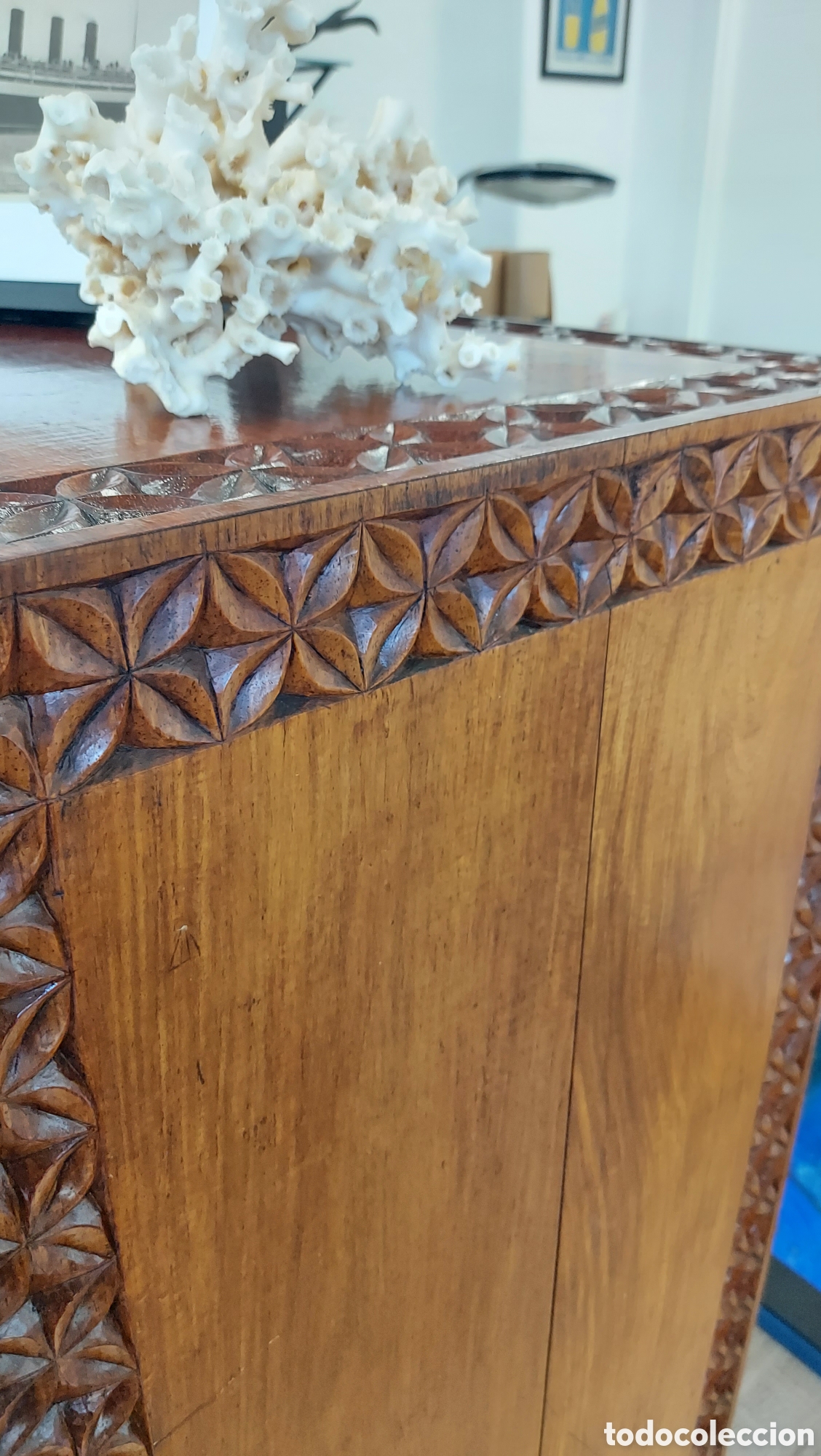 Antig&uuml;edades: C&oacute;moda sinfonier en madera de palisandro circa 1950 - Foto 6