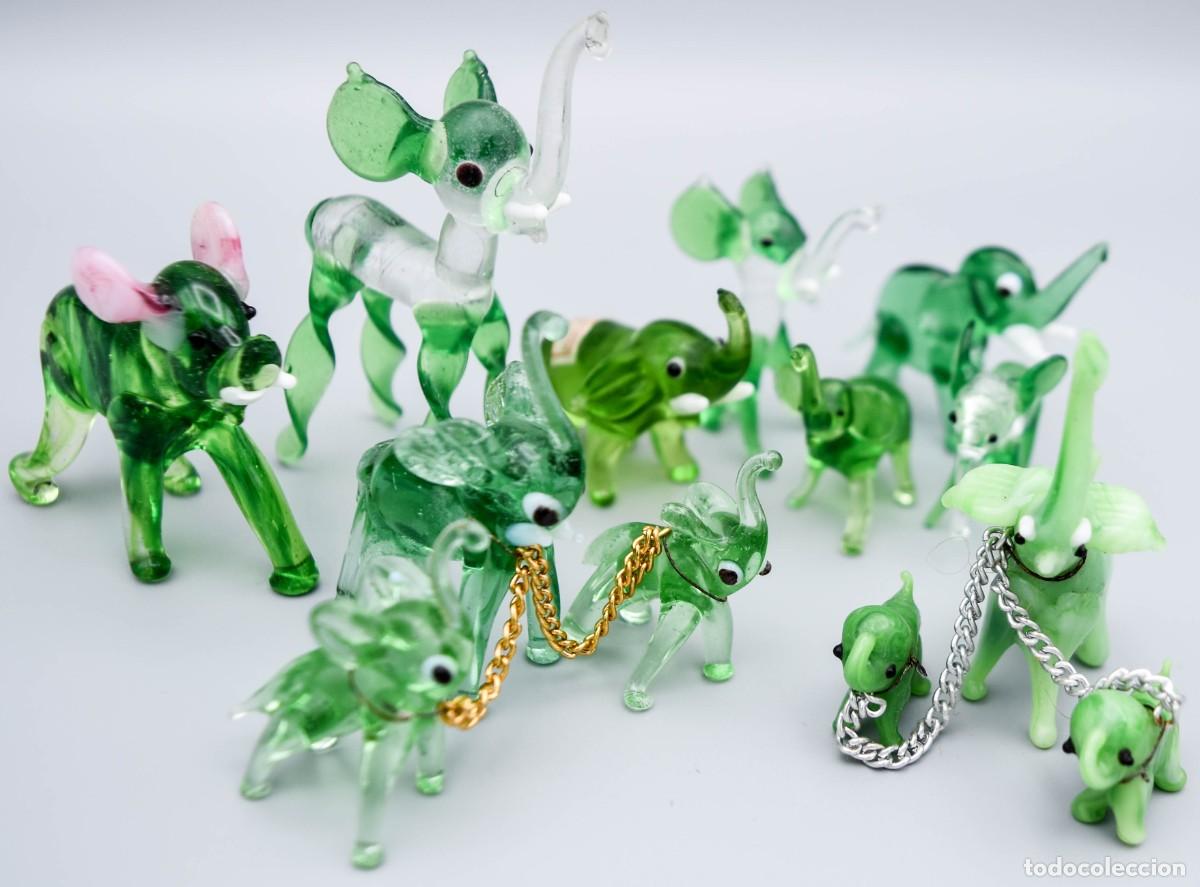 Antig&uuml;edades: Elefantes - Murano - Colecci&oacute;n (13) - Foto 3
