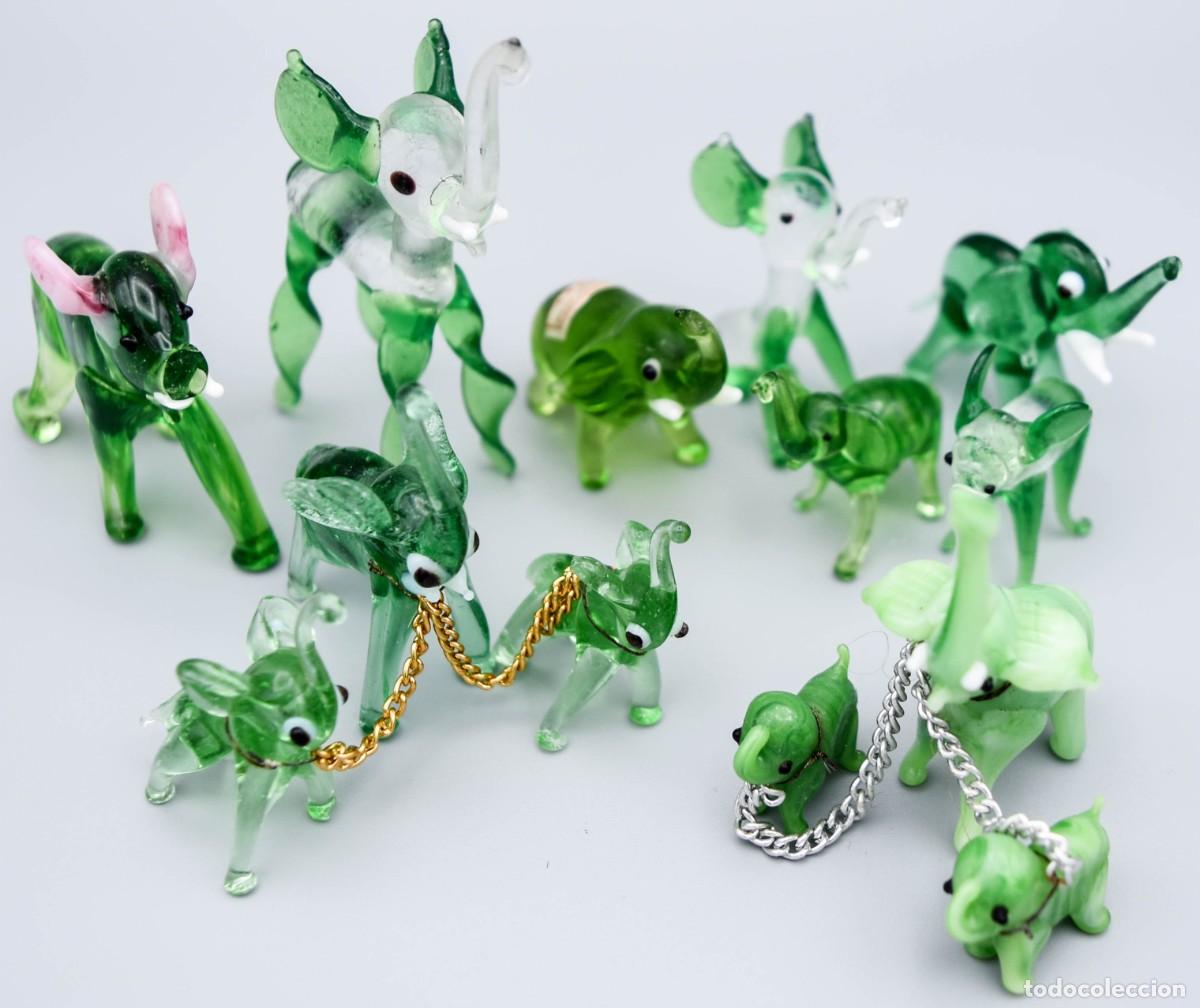 Antig&uuml;edades: Elefantes - Murano - Colecci&oacute;n (13) - Foto 4