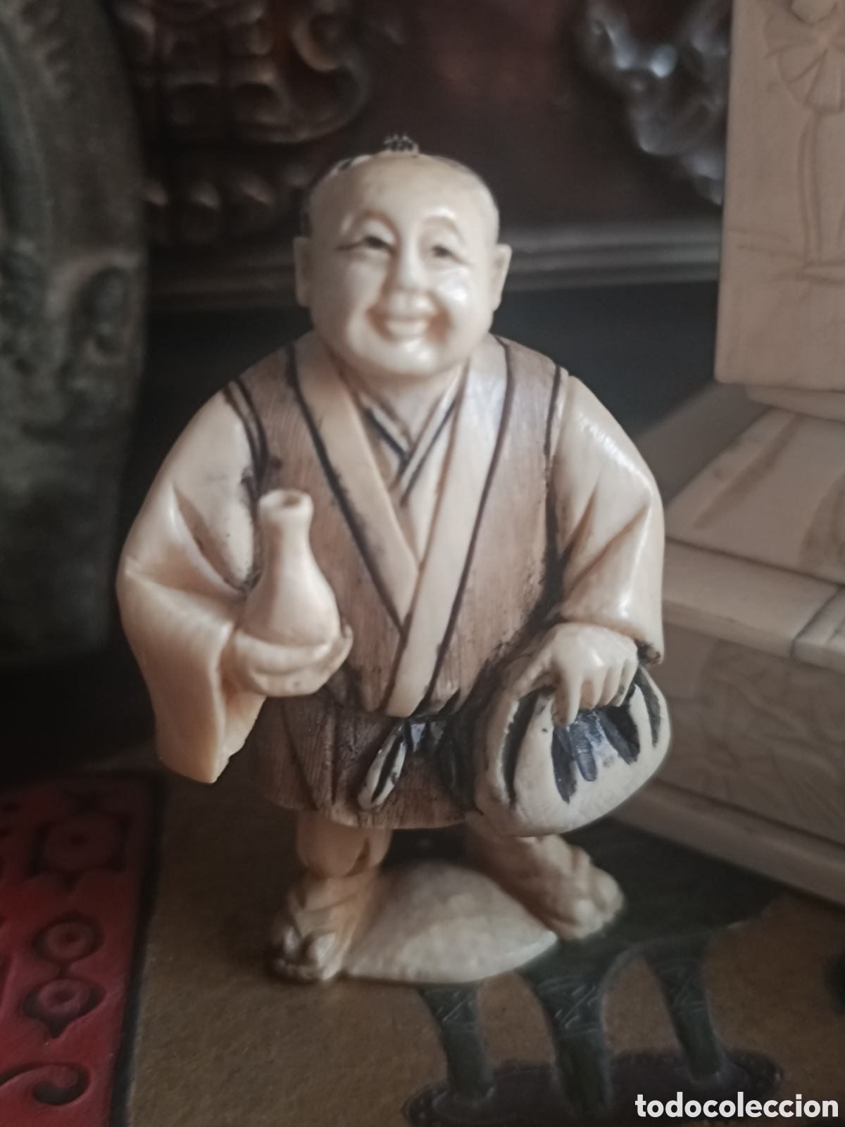 Antig&uuml;edades: Dos netsukes chinos vintage - Foto 4