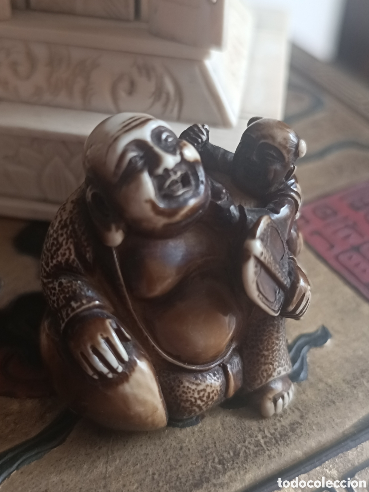 Antig&uuml;edades: Dos netsukes chinos vintage - Foto 5