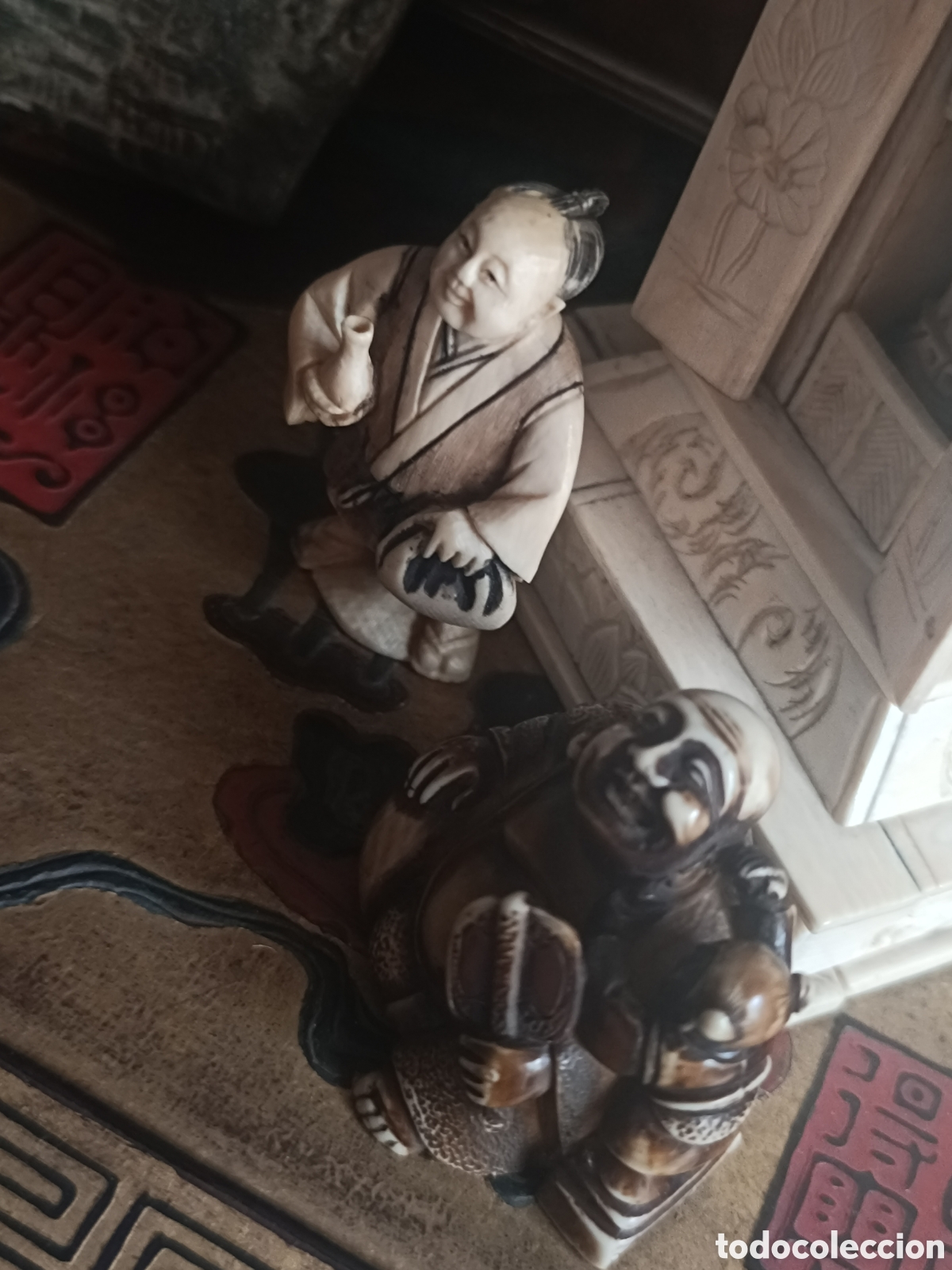 Antig&uuml;edades: Dos netsukes chinos vintage - Foto 9