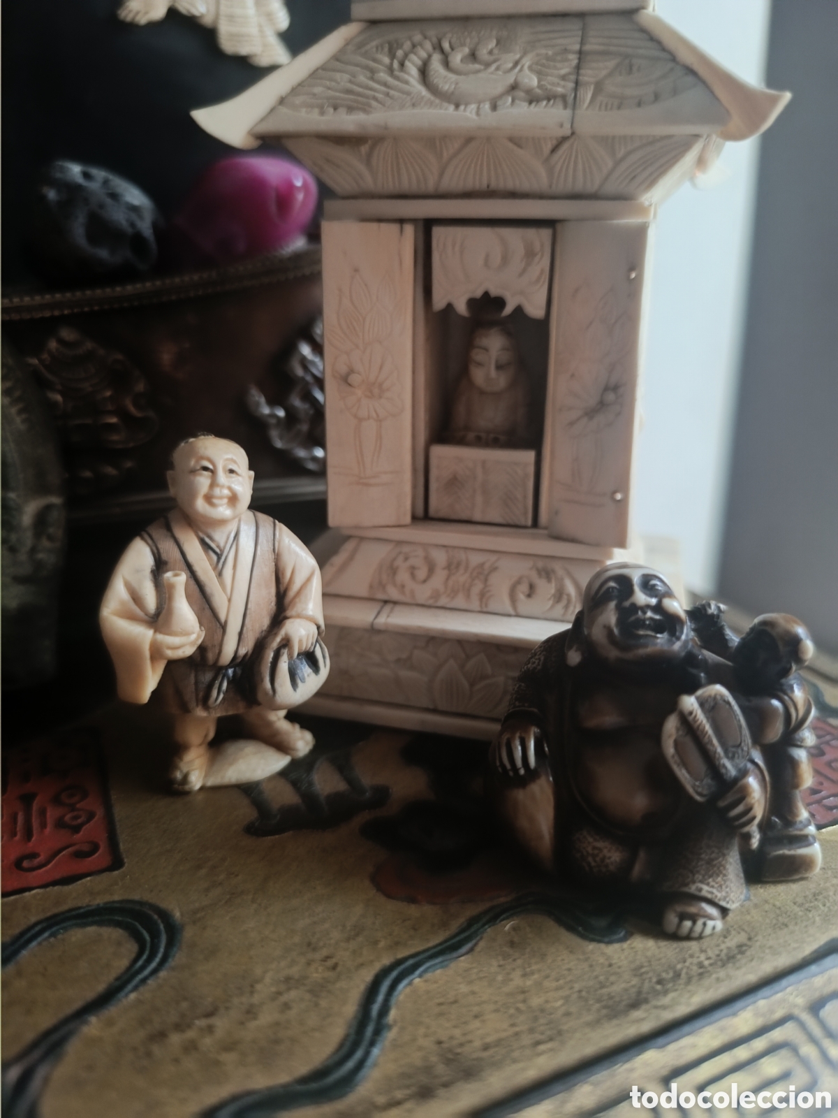 Antig&uuml;edades: Dos netsukes chinos vintage - Foto 1