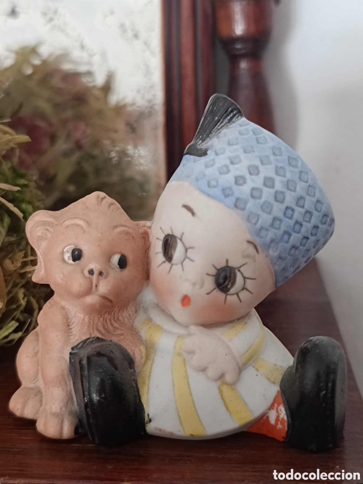 Antig&uuml;edades: Palillero antiguo biscuit - Foto 6