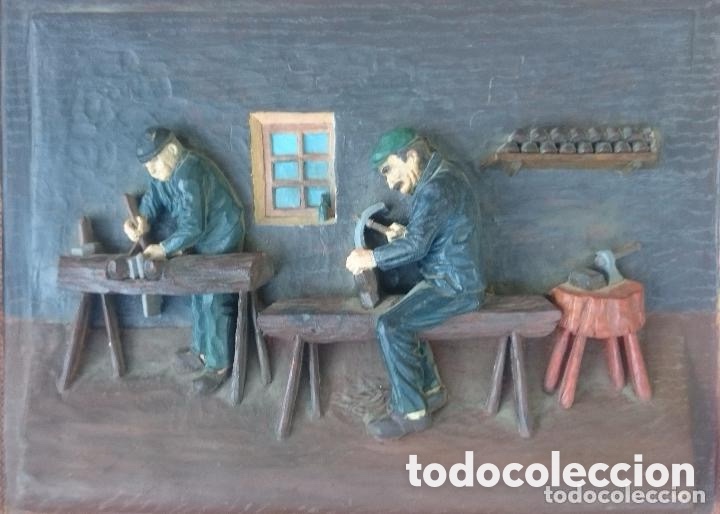 Antig&uuml;edades: Resina decorada enmarcada. Taller - Foto 2