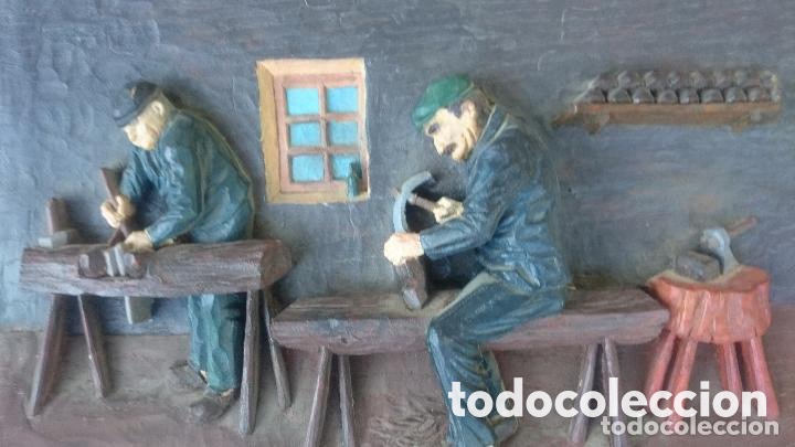 Antig&uuml;edades: Resina decorada enmarcada. Taller - Foto 3