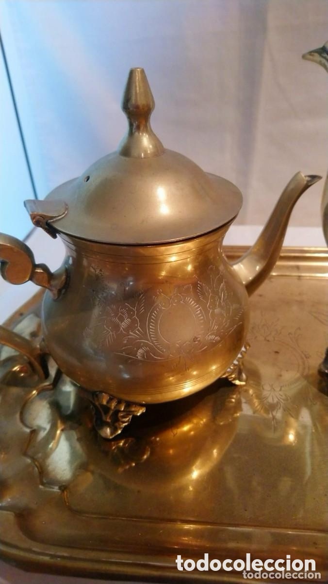Antig&uuml;edades: Juego de caf&eacute; y te silver plated E.P.N.S - Foto 4