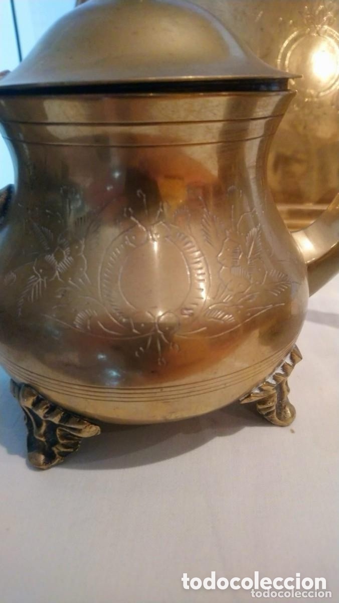 Antig&uuml;edades: Juego de caf&eacute; y te silver plated E.P.N.S - Foto 7