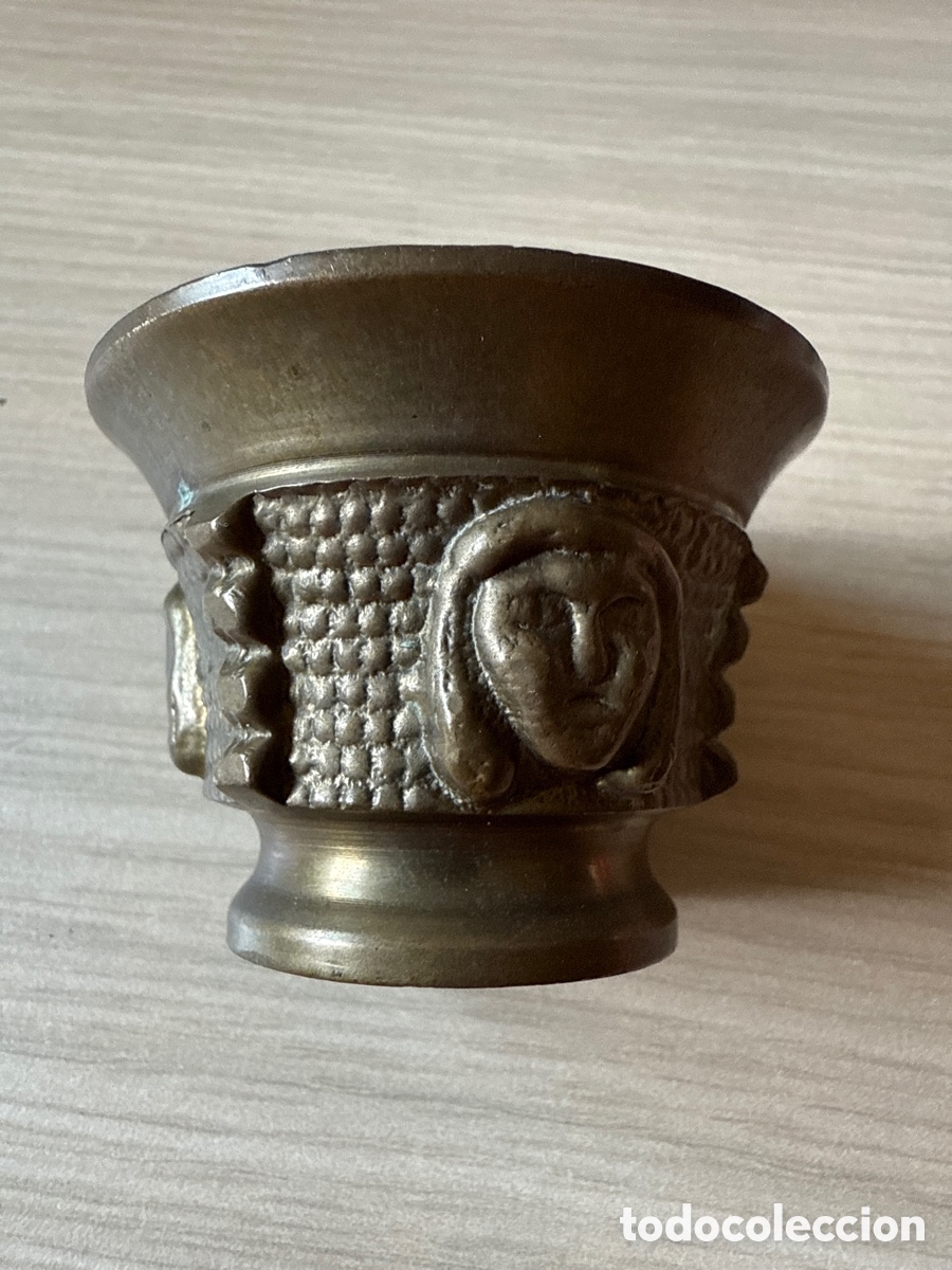 Antig&uuml;edades: Almirez de Bronce en muy buen estado . - Foto 2