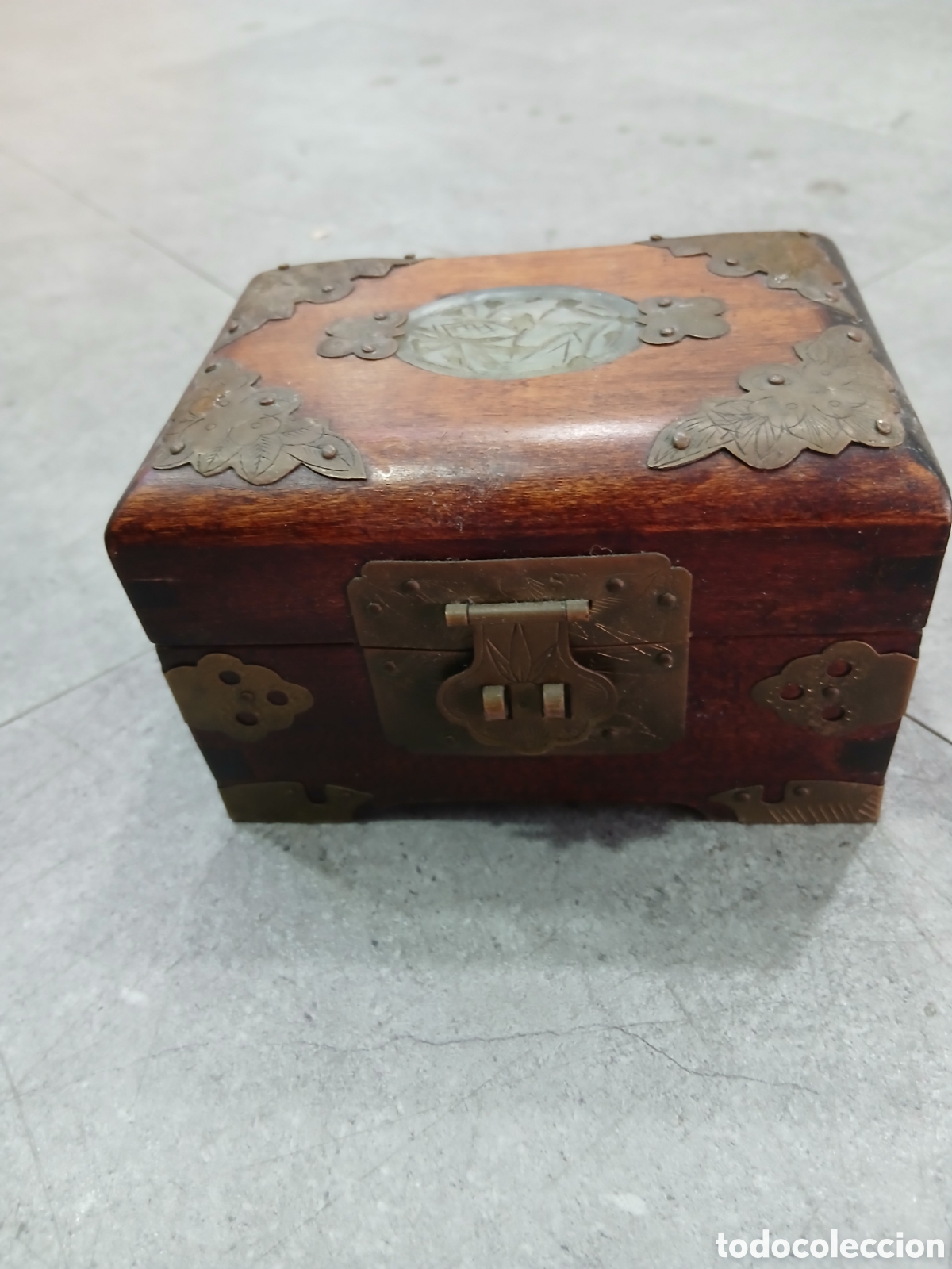Antig&uuml;edades: Joyero en madera y metal. (L5) - Foto 2