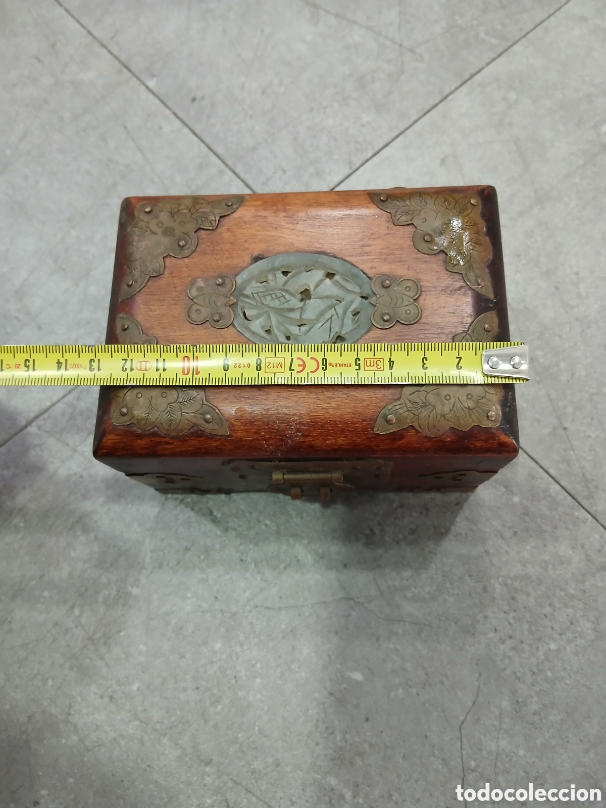 Antig&uuml;edades: Joyero en madera y metal. (L5) - Foto 3