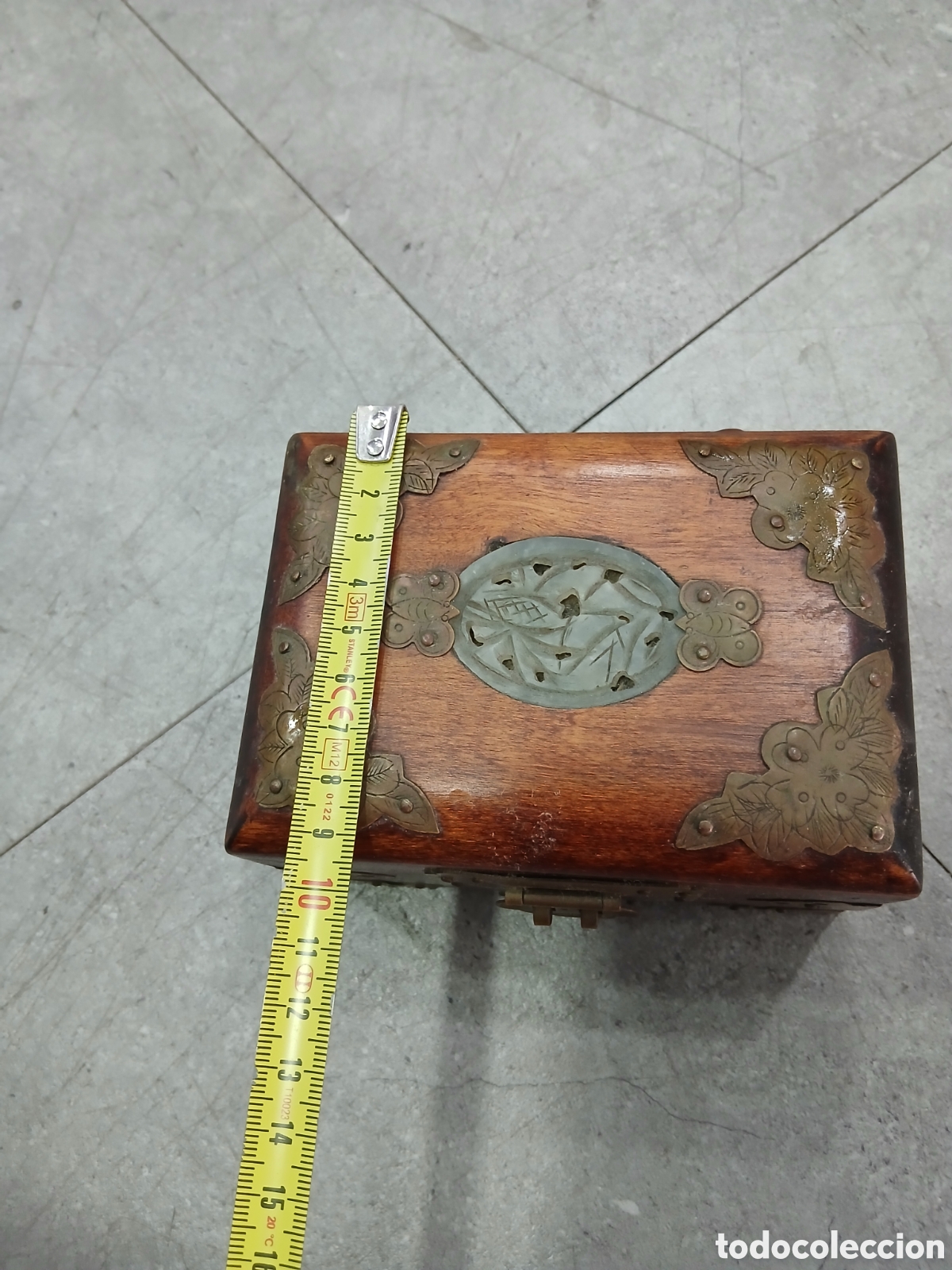 Antig&uuml;edades: Joyero en madera y metal. (L5) - Foto 4