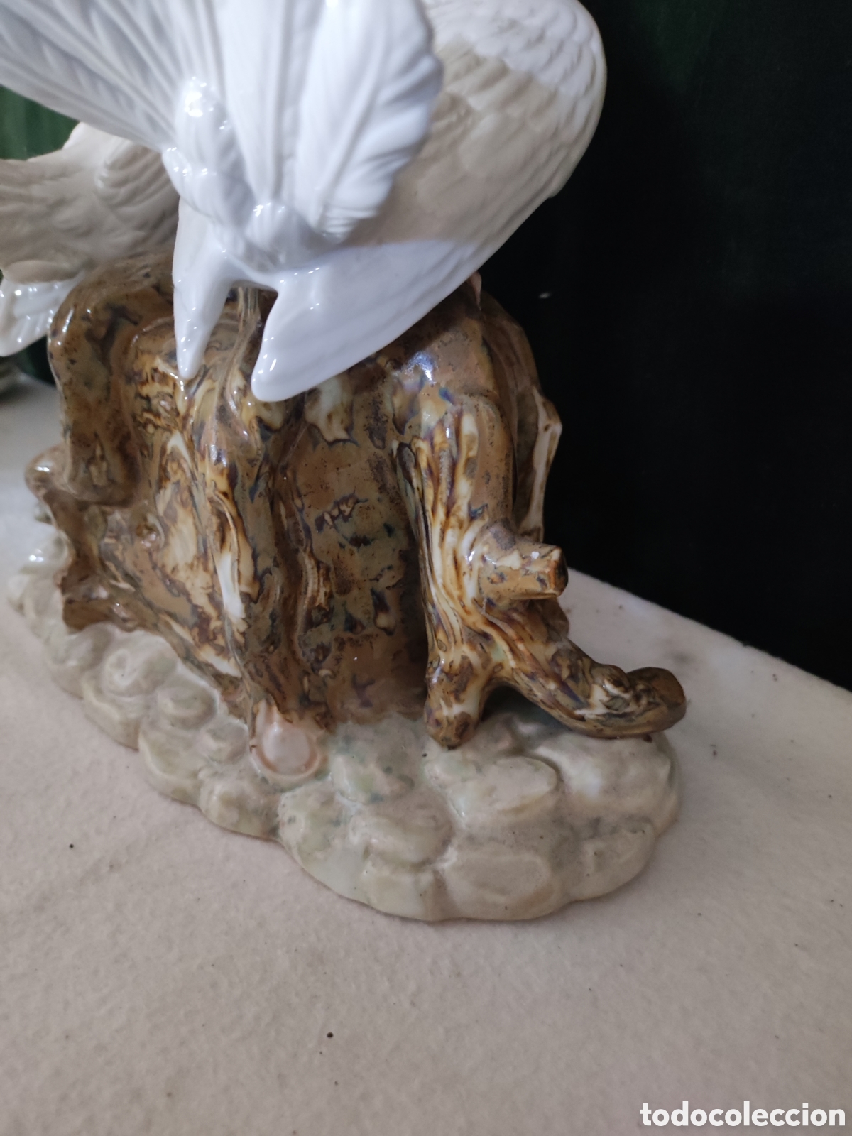 Antig&uuml;edades: Reloj de porcelana marca tengra - Foto 6