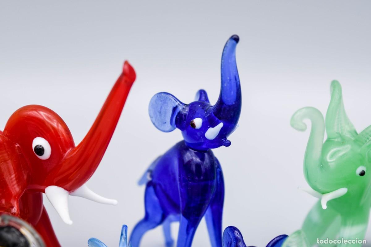 Antig&uuml;edades: Elefantes de cristal de Murano (12) - Foto 9