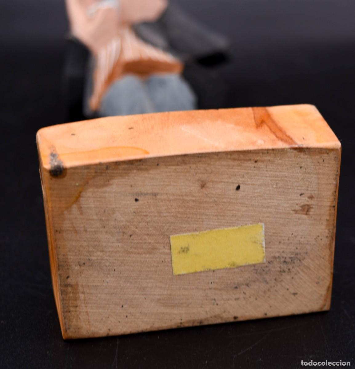 Antig&uuml;edades: Talla madera pistolero - Foto 6