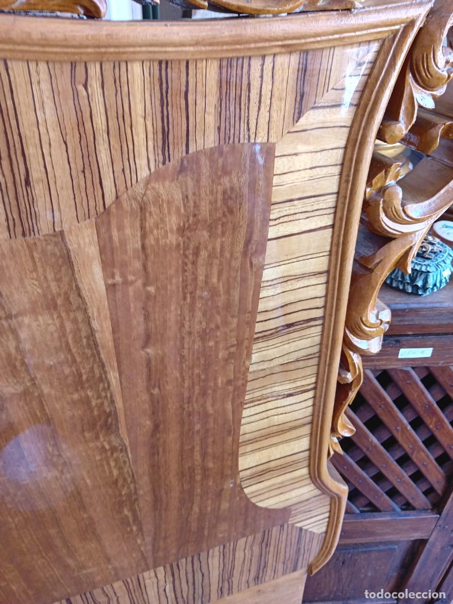 Antig&uuml;edades: Cabecero de cama de madera d&eacute;cada de los 50, largo 165 cm . - Foto 5