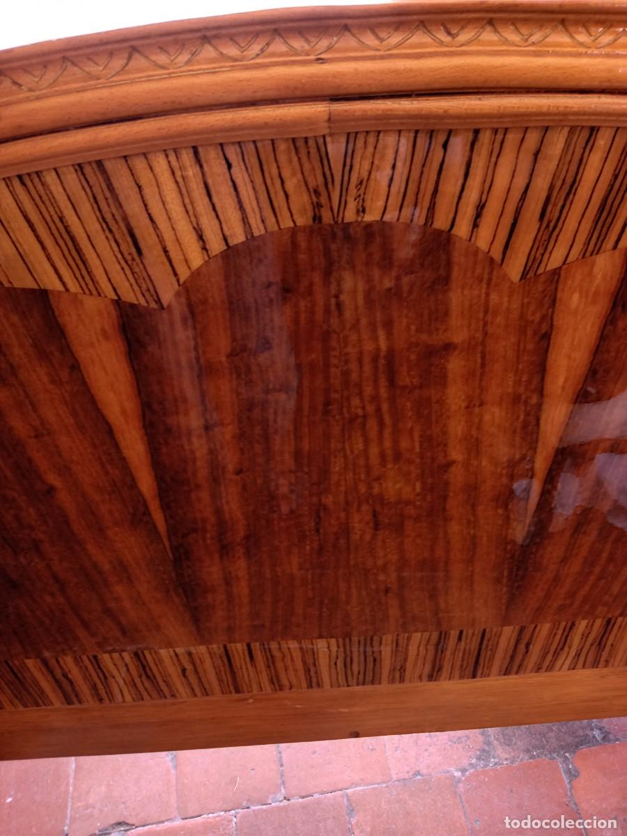 Antig&uuml;edades: Cabecero de cama de madera d&eacute;cada de los 50, largo 165 cm . - Foto 7