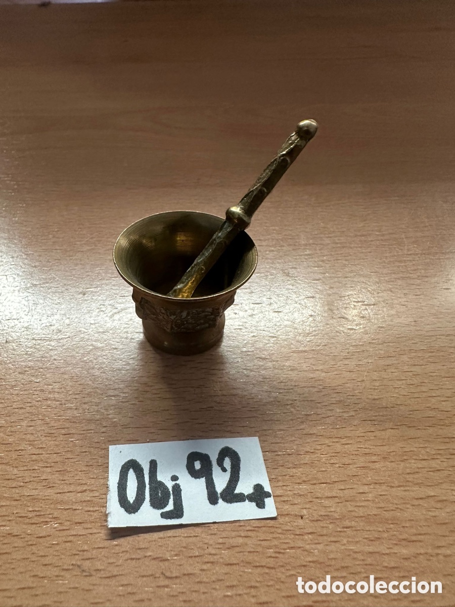 Antig&uuml;edades: Antiguo almirez lat&oacute;n - Foto 1