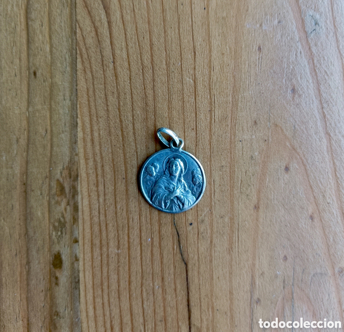 Antig&uuml;edades: Antigua medalla religiosa de plata - Foto 1