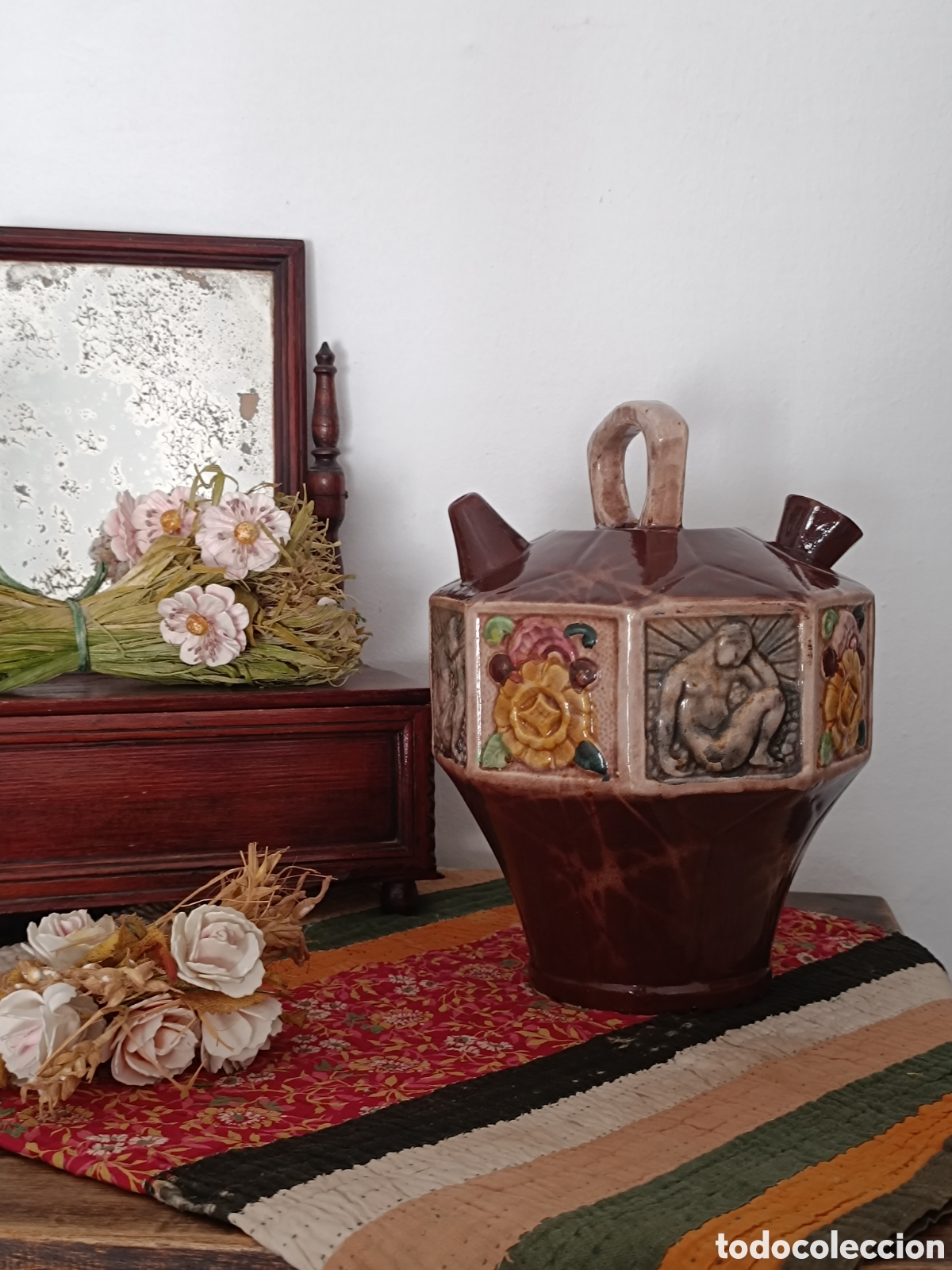Antig&uuml;edades: Pipo cer&aacute;mica manises - Foto 5