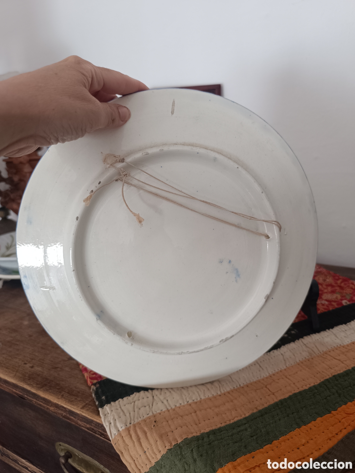 Antig&uuml;edades: Plato ceramica vintage - Foto 3