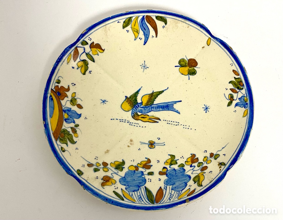 Antiques: Pl da yo de cer&aacute;mica de Faitanar de la primera mitad del Siglo XX
