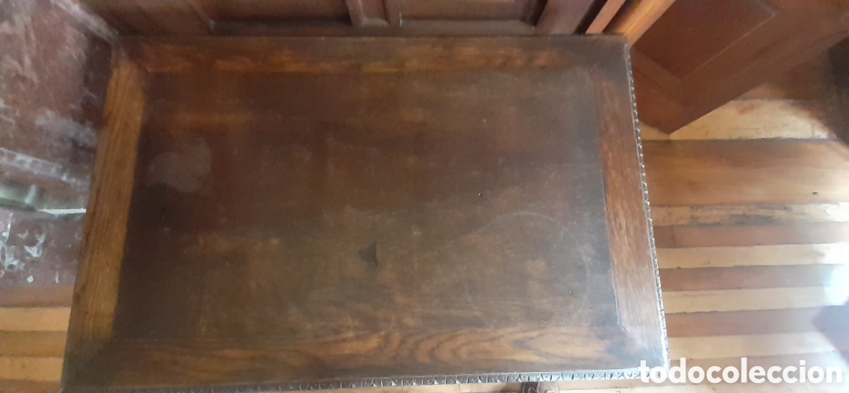 Antig&uuml;edades: Mesa Espa&ntilde;ola con Fiadores - Foto 4