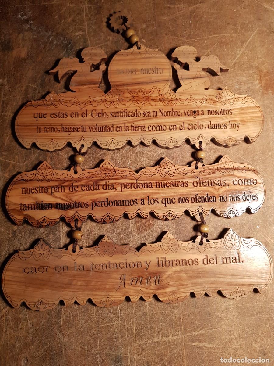 Antig&uuml;edades: Padrenuestro grabado en madera - Foto 2