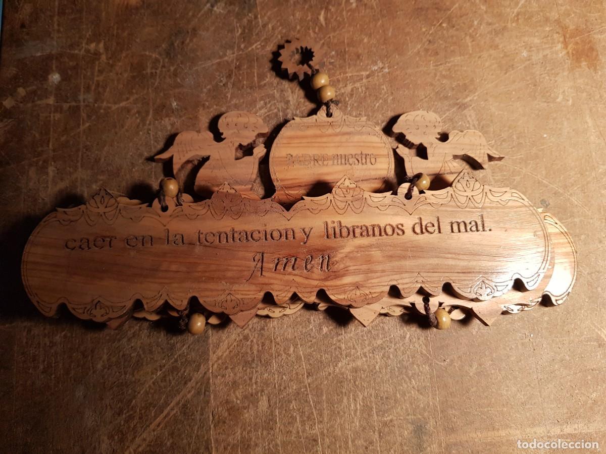 Antig&uuml;edades: Padrenuestro grabado en madera - Foto 3