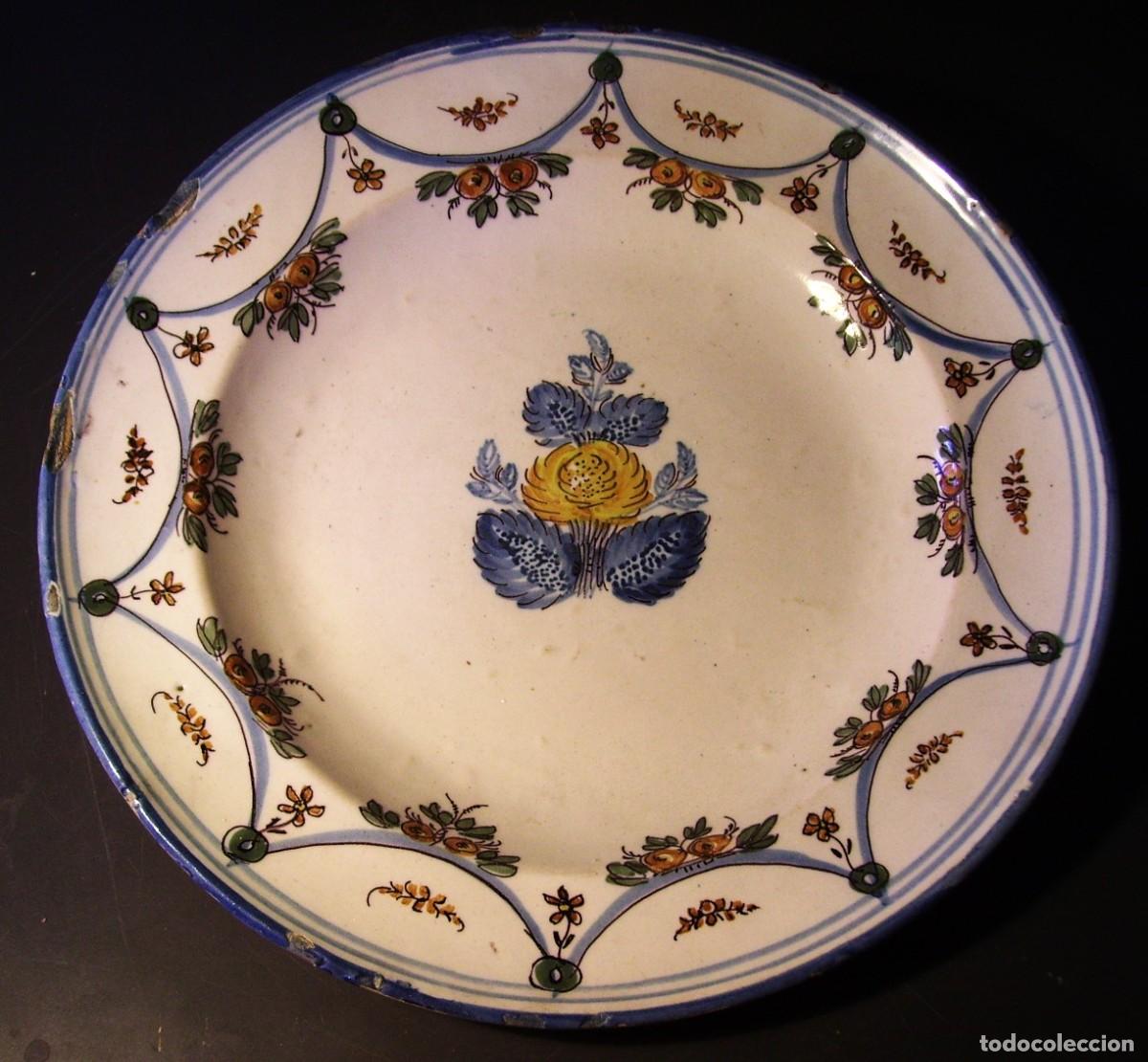 Antig&uuml;edades: ROTUNDO Y GRAN PLATO DE RIBESALBES XIX - Foto 1