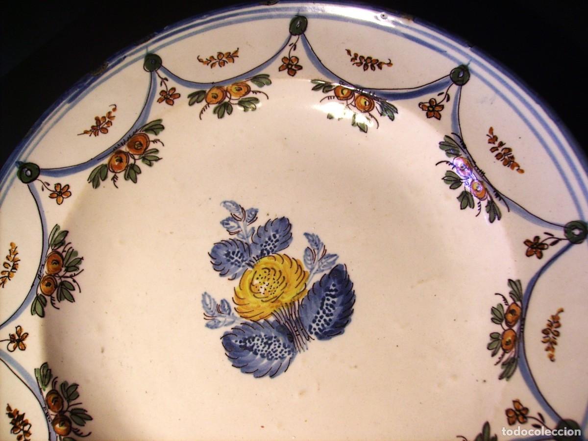 Antig&uuml;edades: ROTUNDO Y GRAN PLATO DE RIBESALBES XIX - Foto 4