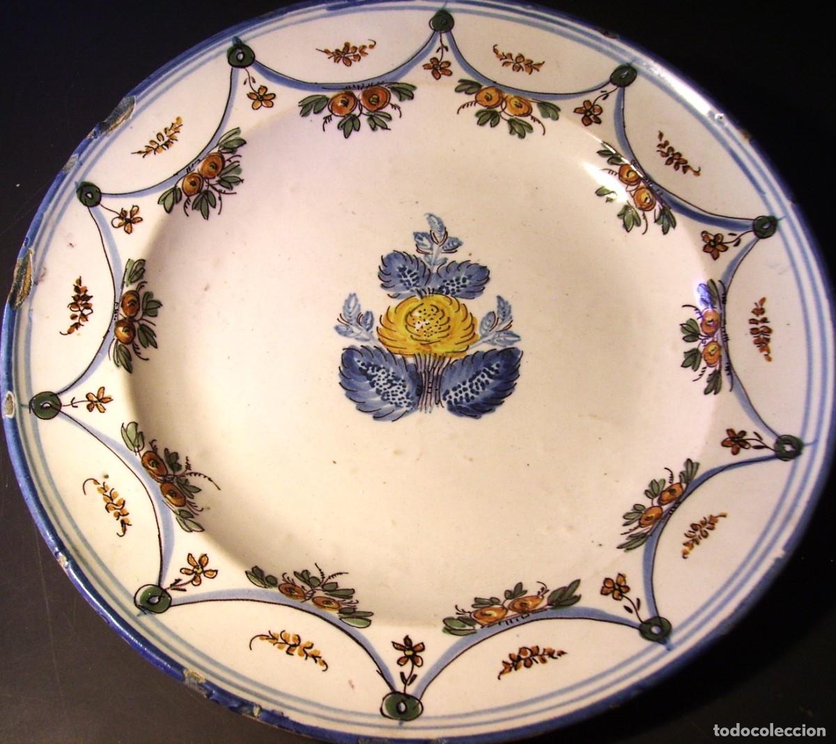Antig&uuml;edades: ROTUNDO Y GRAN PLATO DE RIBESALBES XIX - Foto 6