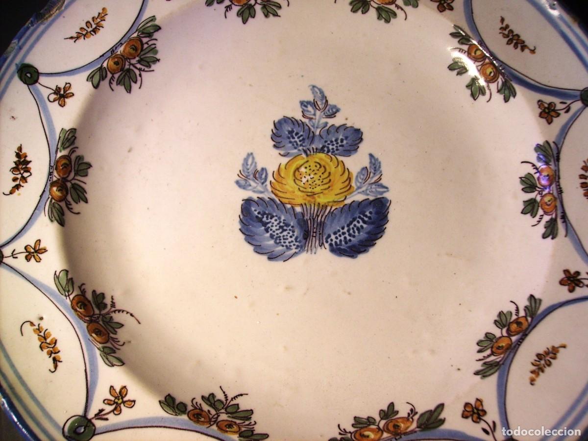 Antig&uuml;edades: ROTUNDO Y GRAN PLATO DE RIBESALBES XIX - Foto 7