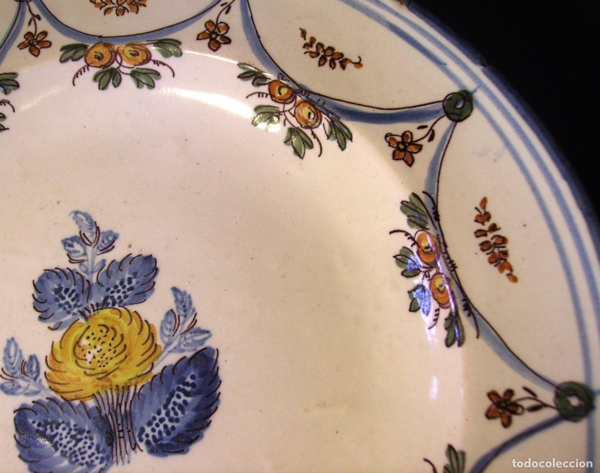 Antig&uuml;edades: ROTUNDO Y GRAN PLATO DE RIBESALBES XIX - Foto 9