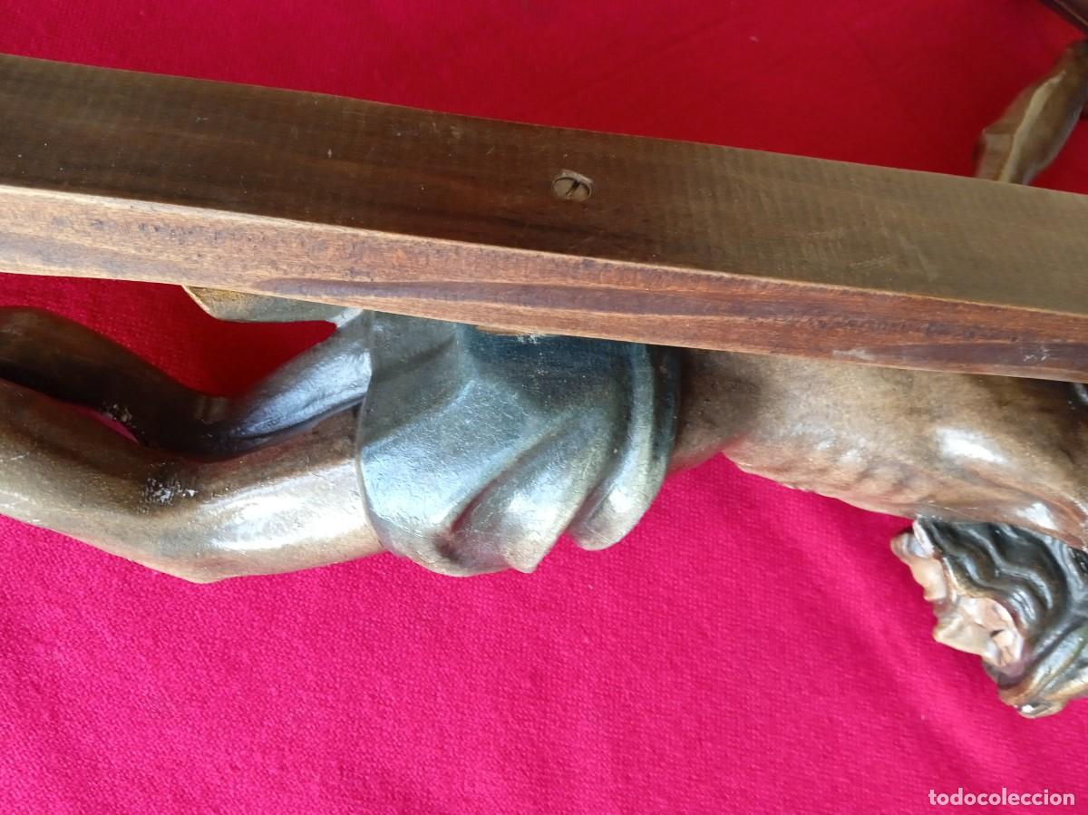 Antig&uuml;edades: Antiguo Crucifijo de madera - Foto 10