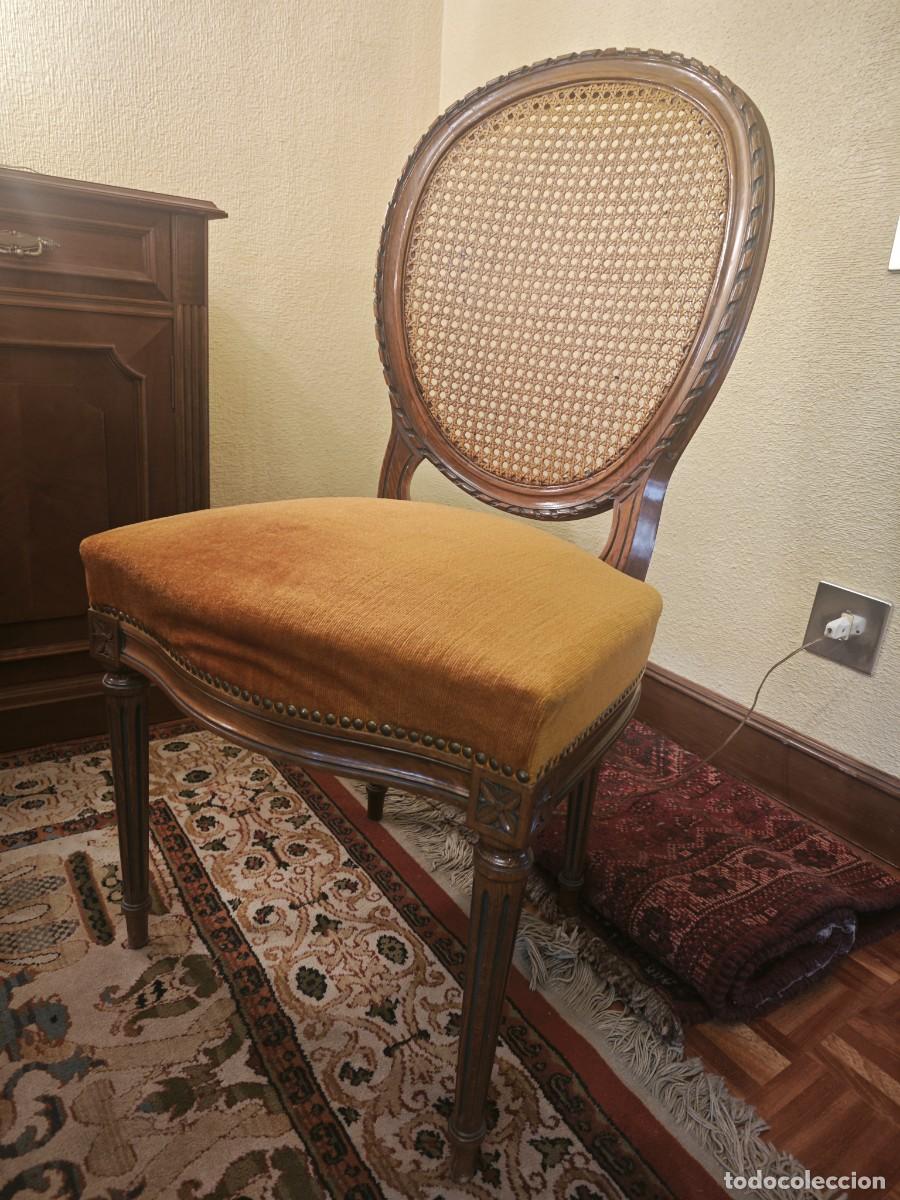 Antig&uuml;edades: Juego estilo Louis XVI impecable - Foto 5