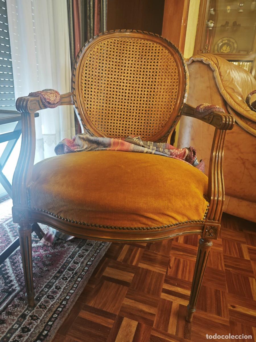 Antig&uuml;edades: Juego estilo Louis XVI impecable - Foto 8