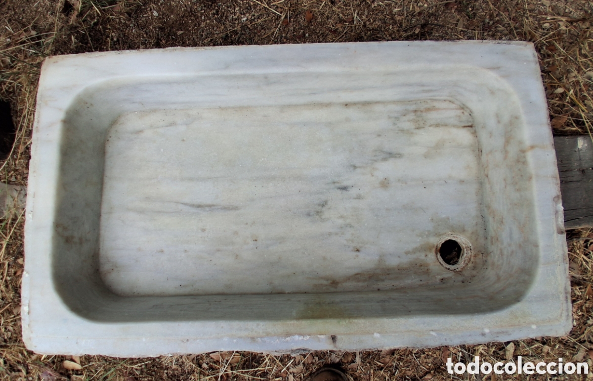 Antig&uuml;edades: Fregadero antiguo marmol - Foto 2