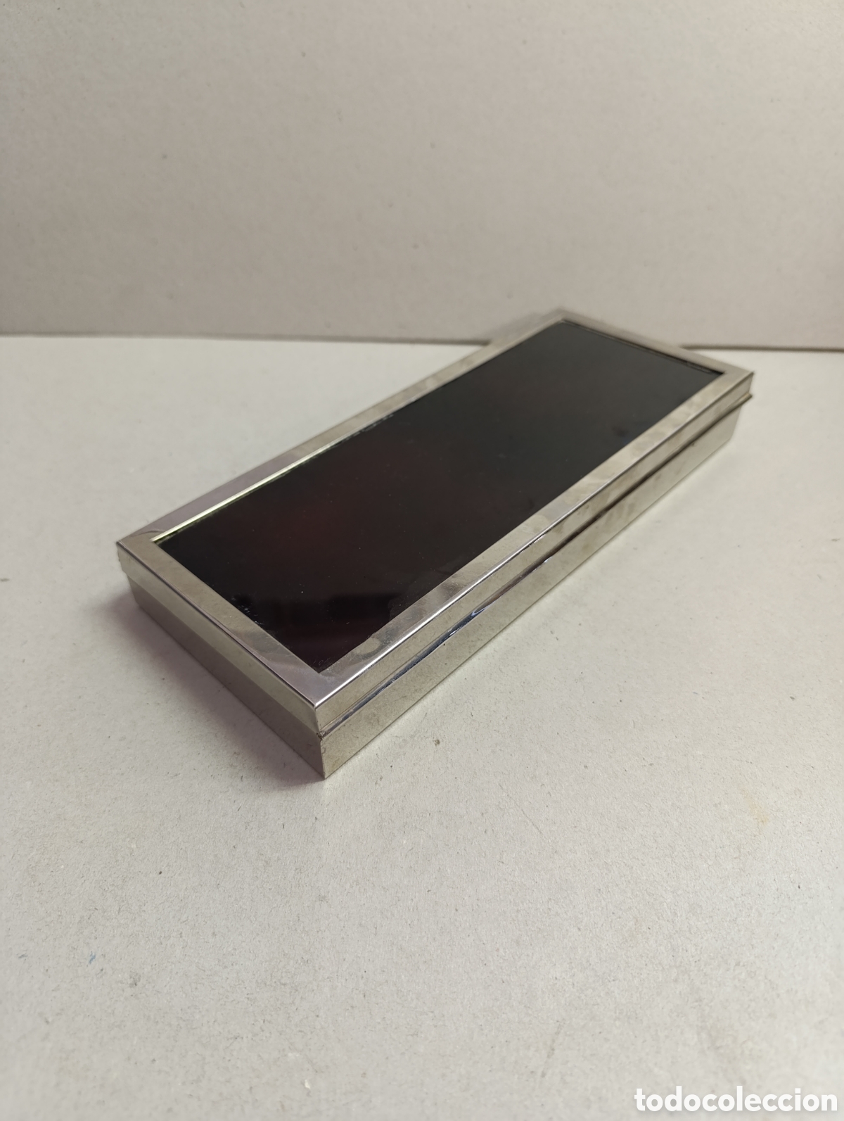 Antig&uuml;edades: CAJA DE METAL Y SIMIL CAREY. RECTANGULAR. - Foto 4