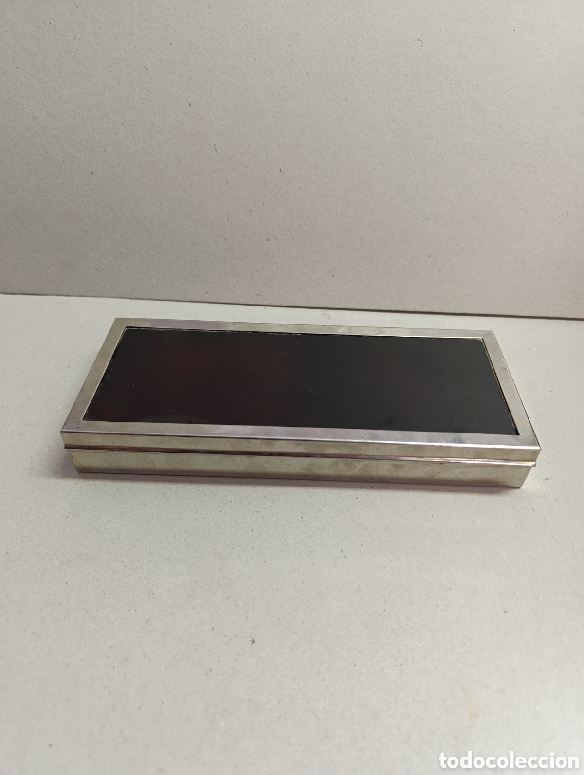 Antig&uuml;edades: CAJA DE METAL Y SIMIL CAREY. RECTANGULAR. - Foto 5