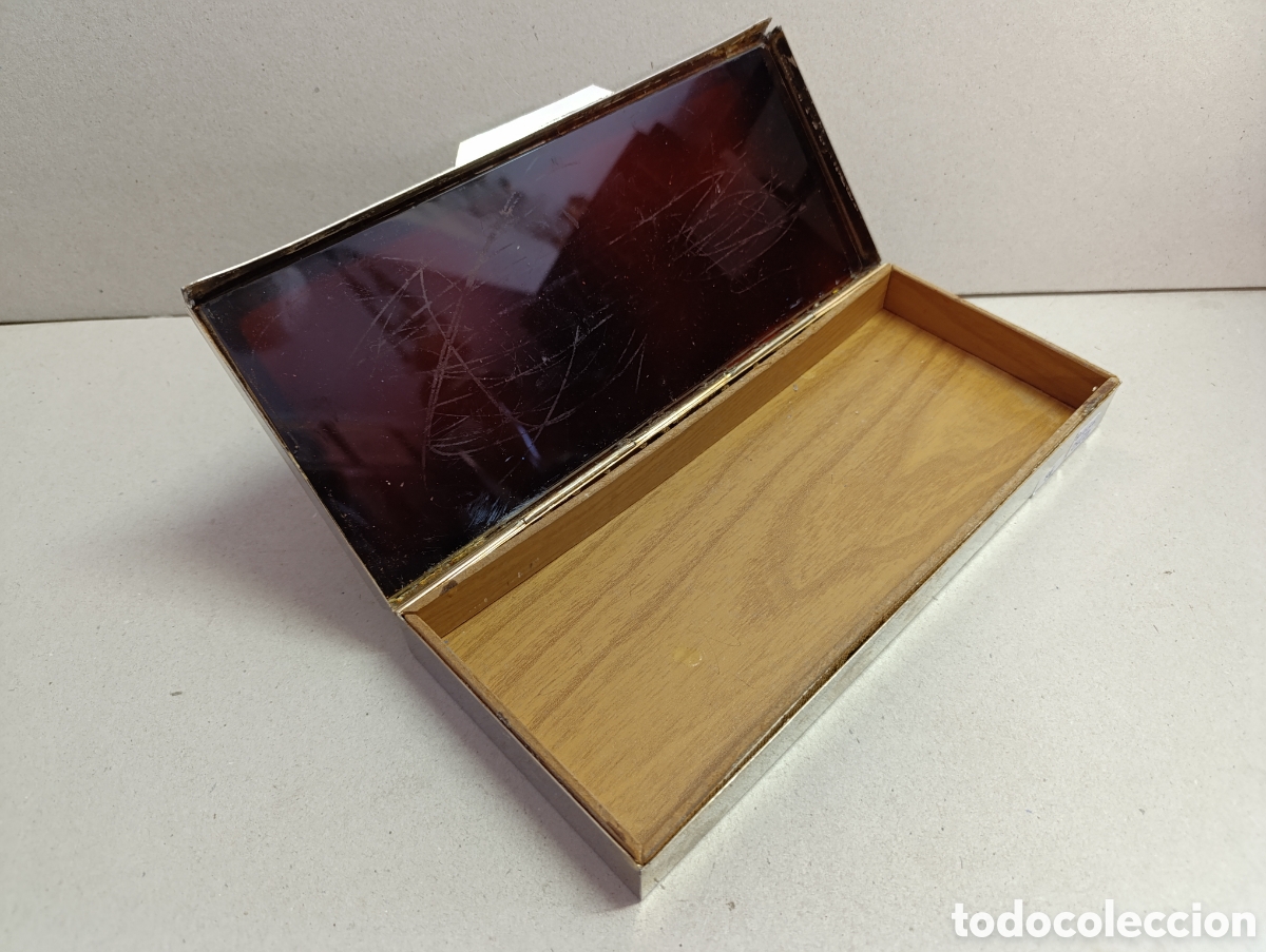 Antig&uuml;edades: CAJA DE METAL Y SIMIL CAREY. RECTANGULAR. - Foto 9