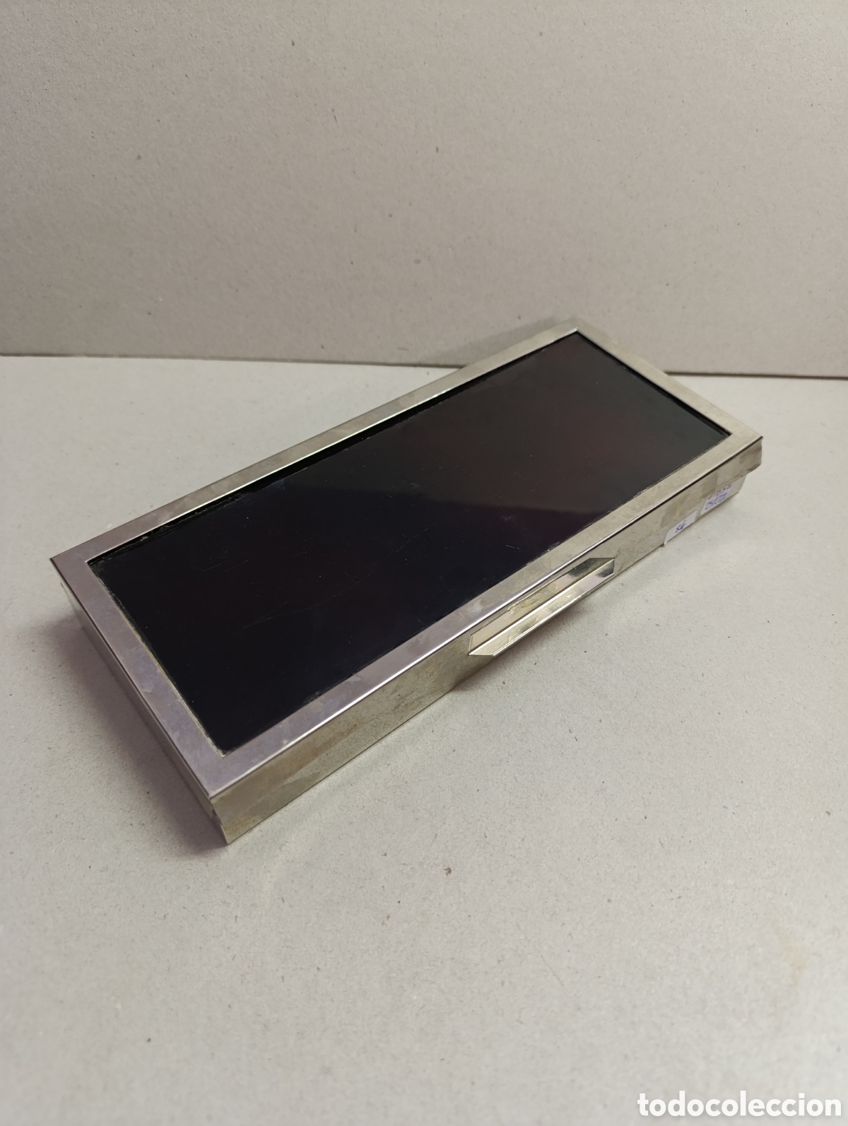 Antig&uuml;edades: CAJA DE METAL Y SIMIL CAREY. RECTANGULAR. - Foto 1