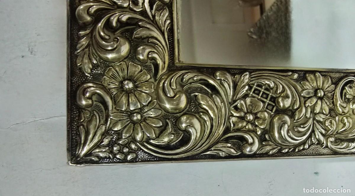 Antig&uuml;edades: Marco de Plata con espejo - Foto 3